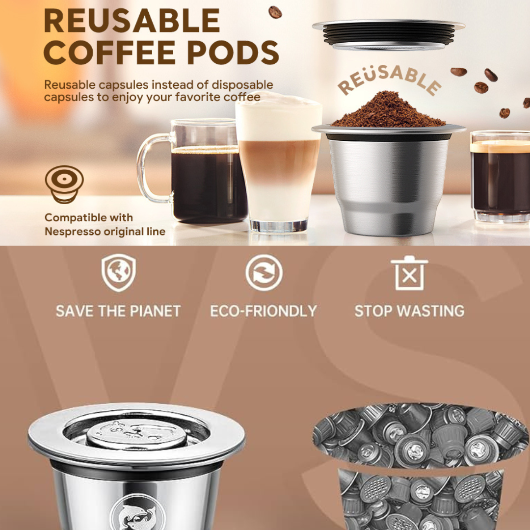 Sustainable Coffee Reusable Pod Bundle Nespresso Compatible Twigs Coffee